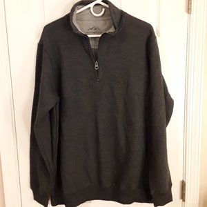 Mountain Ridge Mens 1/4 Zip Pullover sweatshirt AL charcoal color, never worn